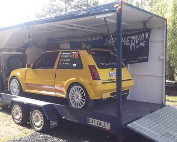 Remolque cerrado portavehiculos 550 x 230 x 200